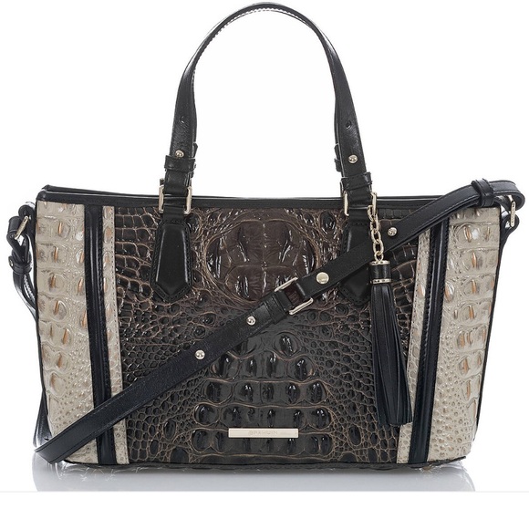 🎁 RARE! Brahmin Graphite Crestview Mini Asher! No longer being produced! - Picture 2 of 16